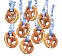 Décorations Bretzel à Suspendre, Lot de 8: Mini bretzels déco Bavaroise à Suspendre, décoration Oktoberfest, fête de la bière, Anniversaire, déco Table thème Bavarois, Petits Cadeaux invités, 4 cm