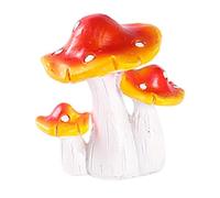 Décorations champignons - Modèle de simulation pour décorations de gâteaux aux champignons | Ornements de paysage en mousse de jardin féerique, statue de jardin de pelouse, pots de fleurs (4,3 x 4,3 x