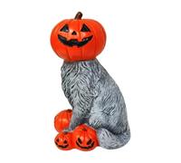 Décorations chat pour la fête d'Halloween | Statue Décorative en Résine Chat en Forme de Vintage | Sculptures de Table Festives | Pour Maison Hantée, Maison, Étagère, Cheminée, Manteau, Entrée, Fête