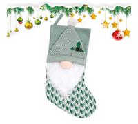 Décorations Chaussettes De Noël - Chaussettes de Noël Vertes Tricotées Nain Décoration | Décoration D'intérieur pour Fête Cheminée Table