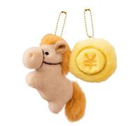 Décorations Cheval Nouvel An Chinois | Porte-Clés Peluche Doux et Portable aux Couleurs Chinoises,Animal en Peluche Cheval - Pour Voitures, Sacs, Vitrine, Maison, École, Bureaux, Cafés, Librairies, Ca