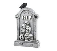 Décorations Cimetière Halloween Stèles de jardin au design crâne effrayant