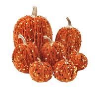 Décorations Citrouilles Automne,Citrouilles d'automne Décorations Thanksgiving Halloween | Sept Pièces Centre de Table Action de Grâce pour Intérieur Extérieur Salon Chambre Dortoir Bureau Étagère