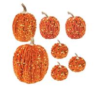 Décorations Citrouilles - Décoration Automnale avec Citrouilles Artificielles pour Thanksgiving - 7 Pièces Décoration Maison pour Étagère Extérieur Bureau Cuisine Salon Toutes Pièces Fêtes Saison