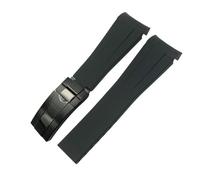 Decorations Curved End Caoutch Rubber Watchband 20mm 21mm 22 mm pour GMT DateJust Explorer 2 Slicon Watch Strap Beautiful