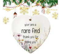 Décorations d'amitié pour arbres de Noël - Décoration de vacances en forme de cœur - Ornements de Noël d'amitié en acrylique - Décoration de Noël pour lui, elle, petit ami, petite amie