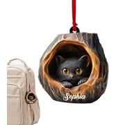 Décorations d'animaux de vacances, décoration d'arbre de Noël en acrylique | Ornements acryliques 2D animaux réalistes - Pendentif de vacances mignon, décorations d'arbre portables pour téléphones por