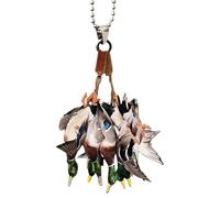 Décorations d'animaux pour sapin de Noël, décoration d'arbre de Noël animale, pendentif 2D en acrylique à suspendre, miroir de chien canard, décoration de Noël, décoration intérieure de voiture pour