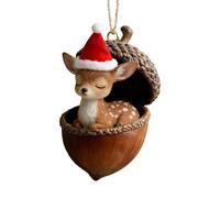 Décorations d'animaux pour Sapin Pendentif Mignon en Acrylique 2D | Ornements de Noël Forestiers Rustiques Pour Fête d'Anniversaire Maison Salon Appartement Rebord de
