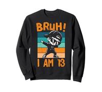 Décorations d'anniversaire Bruh I Am 13 Year Old Dabbing Boy Sweatshirt