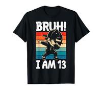 Décorations d'anniversaire Bruh I Am 13 Year Old Dabbing Boy T-Shirt