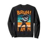 Décorations d'anniversaire Bruh I Am 14 Year Old Dabbing Boy Sweatshirt
