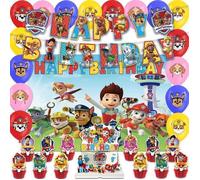 Décorations d'anniversaire Pat'Patrouille, Anniversaire Pat'Patrouille, Ballons d'anniversaire Pat, Bannière Joyeux Anniversaire