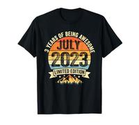 Décorations d'anniversaire Vintage 3 Ans pour Homme 3 Ans 2023 3e Anniversaire T-Shirt