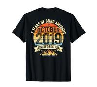 Décorations d'anniversaire Vintage 7 Ans pour Homme 7 Ans 2019 7ème T-Shirt