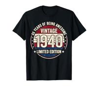 Décorations d'anniversaire Vintage 86 Ans pour Homme 86 Ans 1940 86e Anniversaire T-Shirt