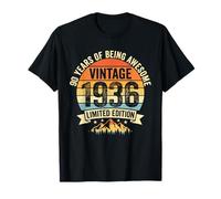 Décorations d'anniversaire Vintage 90 Ans pour Homme 90 Ans 1936 90e Anniversaire T-Shirt