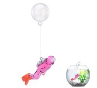 Décorations d'aquarium flottantes - Glow-in-The-Dark Fish Tank Décoration de Petit Aquarium - Monde sous- - Petite Boule Flottante - Plongeur Miniature pour l'eau