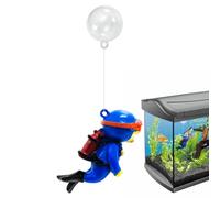 Décorations d'aquarium Little Diver | Fish Tank Décoration Cartoon Fish Playmate, pendentif flottant d'affichage de gros plongeur, dispositif flottant pour aquarium