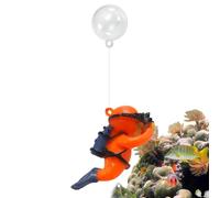 Décorations d'aquarium | Lovely Diver Cartoon Fish Playmate pour aquarium,Pendentif flottant de visualisation de gros plongeur, jouets de poisson Betta, compagnon de jeu de poisson de dessin animé, jo