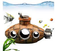 Décorations d'aquarium - Paysage sous- en résine vintage pour aquariums | Accessoires pour petits poissons pour aquariums avec poissons Betta, cichlidés, poissons dorés et crevettes