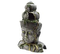 Décorations d'aquarium, statue de Bouddha portable, cachette d'aquarium, grotte, 28,50 x 19,50 x 14 cm