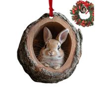 Décorations d'arbre,Animaux de Forêt en Décorations de Noël - Figurine Acrylique Plate 2D pour Décoration Saisonnière Fête Maison Amateurs Ferme Jardin