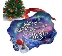 Décorations d'arbre de Noël,2D Décoration de Signe de Noël en Acrylique | Pendentifs saisonniers Charms,pour la Maison Fêtes Intérieur Porche Fenêtre Porte Arbre Extérieur