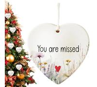 Décorations d'arbre de Noël d'amitié,Ornements d'amitié pour Arbres de Noël | Ornements acryliques de décor de Vacances en Forme de Coeur | Ornement de ami pour Lui, Elle, Petit ami, Pet