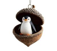 Décorations d'arbre de Noël | Décorations d'hiver en acrylique 2D,Pendentif animaux avec gland pour arbre de Noël - Pour seuils de fenêtre de chambre de balcon entrées mur jardin