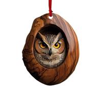 Décorations d'Arbre De Noël en Forme d'Animaux - Ornements Acryliques 2D Faits À La Main | Animaux De La Forêt | 1/6 Packs