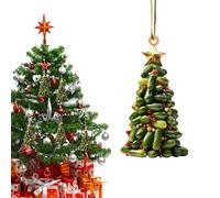 Décorations d'arbre de Noël en forme de livre - Pendentif livre 2D en acrylique pour fêtes | Pour l'atmosphère pour les seuils de patio intérieur extérieur fêtes et fêtes