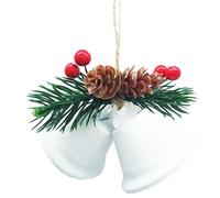 Décorations D'arbre De Noël - Métal, 5.91x3.15x1.97in Ornement De L'arbre De Noël Design De Pendentif Rustique | Ornement De Cloche D'accent De Vacances Intemporel Gueillable Pour La Maison, La Devant
