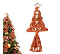 Décorations d'arbre de Noël | Ornements muraux en macramé | Décoration bohème de Noël en macramé | Pour chambre à coucher, salon, appartement, salle de galerie, maison, intérieur, mur, porte, fête et