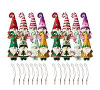Décorations d'arbre de Noël | Pour Atmosphère - Pendentif pour sapin de Noël avec gnomes en bois - Pour seuil de chambre à balcon mur jardin cour chemin porche