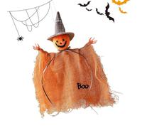 Décorations d'Arbre d'Halloween - Ornements Halloween Sorcière en Filet,Décor Murale Chat Noir Sorcière Pendeloque Accessoires Photo Fournitures Fête pour Maison Ferme Jardin