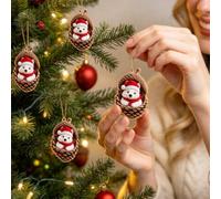 Décorations d'arbre en Acrylique : Figurines 2D en Acrylique, idéales pour décorer Le Sapin de Noël et comme Cadeau pour Les Amoureux. Suspension Scandinave Bois (C, One Size)