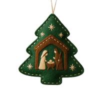 Décorations D'arbres De Noël - Nativité Charme d'arbre De Noël | Ornements De Vacances en Feutre À La Main - pour Le Salon Intérieur Chambre À Coucher De Cuisine Bureau De Porte De Porte Murale
