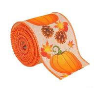 Décorations d'automne à faire soi-même avec des rubans en toile de jute, parfaites pour les rassemblements et événements d'automne (F)