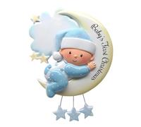 Décorations de bébé neige - Premier Noël de bébé - Pendentif arbre de Noël - Décorations de Noël - Décorations de famille de vacances - Souvenir de Noël pour les vacances en famille