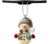 Décorations de Bonhomme de Neige pour Sapin de Noël Design Plat 2D | Ornements Suspendables en Acrylique | Pendaison Fête pour Maison Bureau École Commerce Espaces Restreints