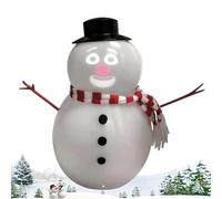 Décorations de bonhommes de neige - Doll Seasons avec projecteur et haut-parleur intégré - Décoration interactive de poupées de Noël, pour les vacances d'hiver et d'hiver Desk Desk Nappe House