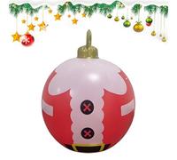 Décorations De Boule De Noël Gonflable,60 cm Pendeloques Géantes pour Fêtes,Décorations de Noël Suspendues - pour Combles Branches Pelouse Intérieur Maison Décorateurs Magasins