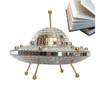 Décorations de boule disque: décorations de boule disco sur soucoupe, ornement de boule disco OVNI | Décoration de mariage Partie de Mirror Ornament Bar