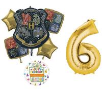 Décorations de bouquet de ballons Harry Potter pour 6e anniversaire