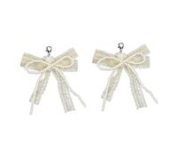 Décorations De Chaussures Détachables À La Mode Décoratives En Polyester Bowknot Et Absence Perles Perles Charme Pour Les Baskets Accessoires Chaussures Mariage Clip On