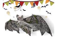 Décorations De Chauves-Souris,Décor de Chambre avec Chauves-Souris réalistes et effrayantes - Fournitures de fête et Ornements de Jardin avec Toile d'araignée pour Maison hantée, Porche,