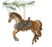 Décorations de Cheval pour Sapin de Noël, Figurine Pendentif Attrape-Soleil en Acrylique 2D - Ornements De Noël en Forme De Cheval | pour Femmes Et Filles Maison Fêtes Table Mur Et Fenêtre