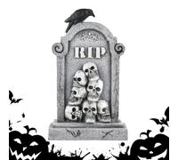 Décorations De Cimetière pour Halloween - Décorations d'halloween Tombes Extérieures,Stèles Miniatures Effrayantes pour de Sol, Panneaux Extérieurs, Jardin, Pelouse, Fêtes, Artisanat, Clôt