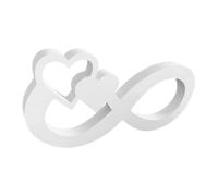 Décorations de coeur infini - moules de résine coeur 3D Ornament, ornements décoratifs de mariage | Moulage de moules de résine époxy artisanal, sculpture cardiaque romantique pour c